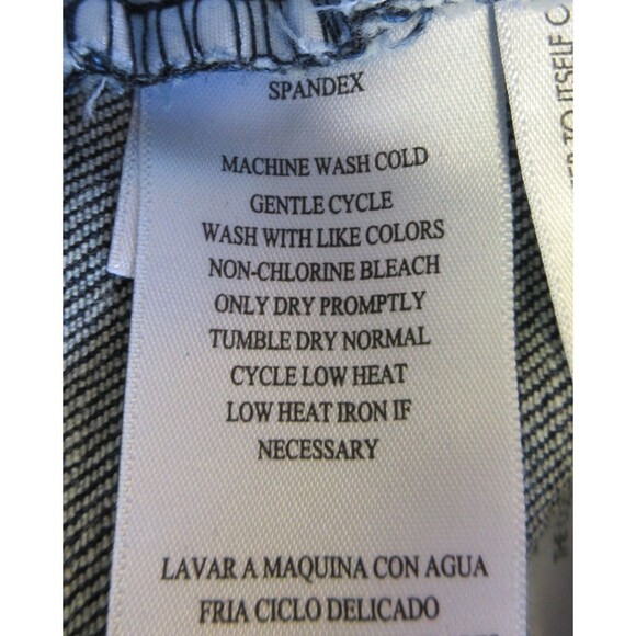 CALVIN KLEIN High Rise Straight Leg‎ Jeans Sz 12 Dark Blue Crop Ankle Denim NWT - Picture 11 of 14